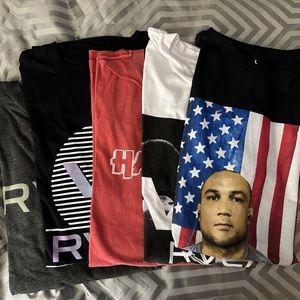Bundle of 5 men’s RVCA shirts SZ L